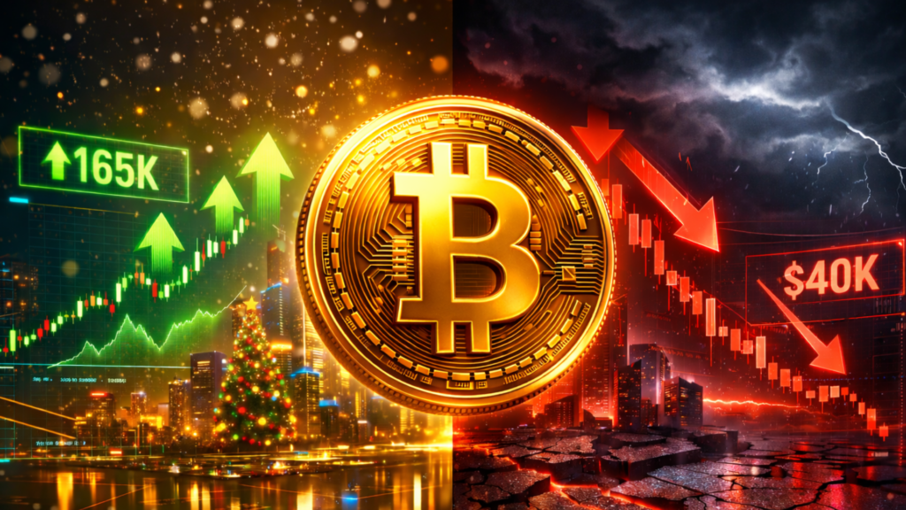Bitcoin Preisvorhersage zu Weihnachten: Wird BTC auf $165K steigen oder auf $40K abrutschen?