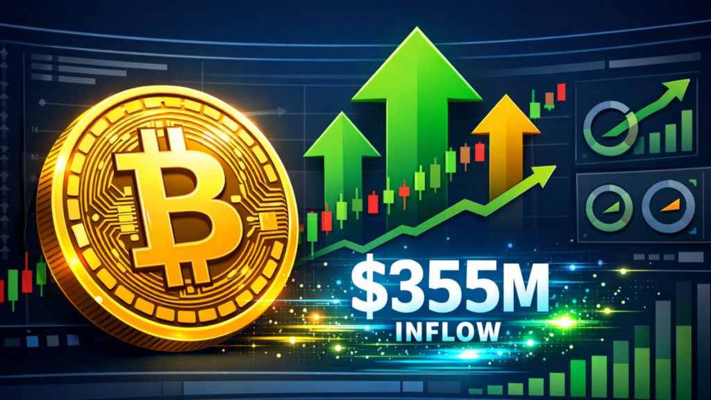 Биткойн ETFs регистрируют приток $355 млн, прерывая семидневную полосу оттока