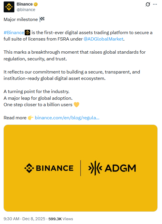 Source: Binance (<a href=