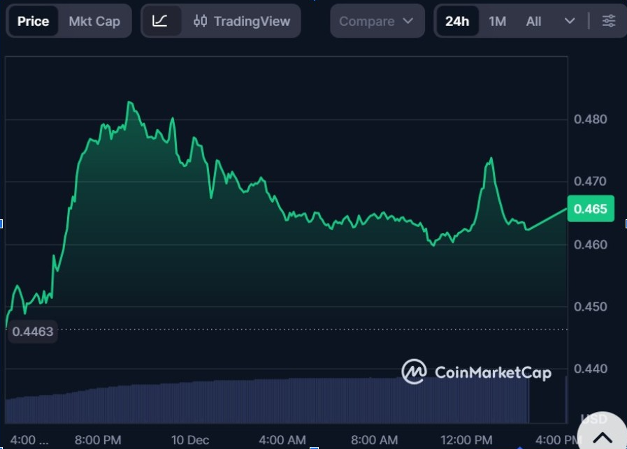 ADAUSD 1-Day Chart | Source: CMC