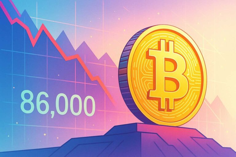 Bitcoin sous les 90 000 $, direction possible vers les 86 000 $.