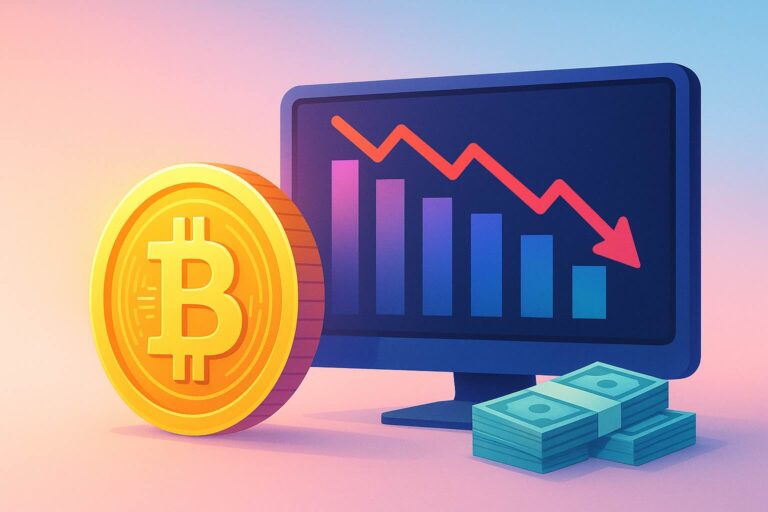 Marché Bitcoin : 170 Md$ envolés, objectif des 75 000 $ remis en question.