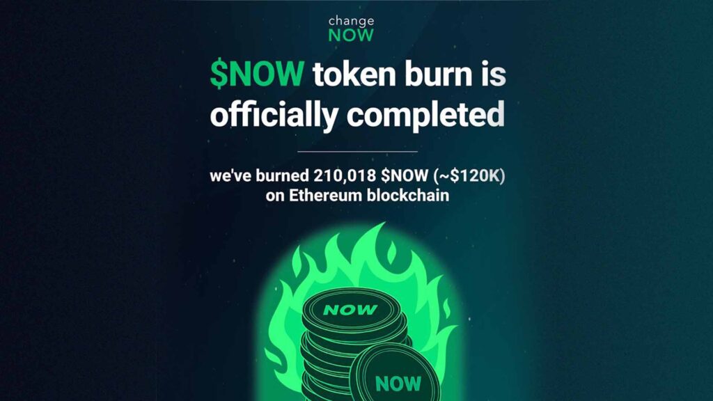 ChangeNOW Brings Back $NOW Burns
