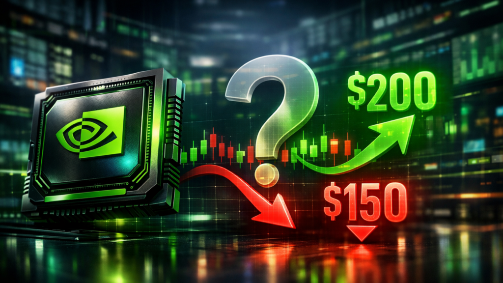 Die NVIDIA-Aktie steckt in einer Korrektur fest: Wird sie zuerst $150 oder $200 erreichen?