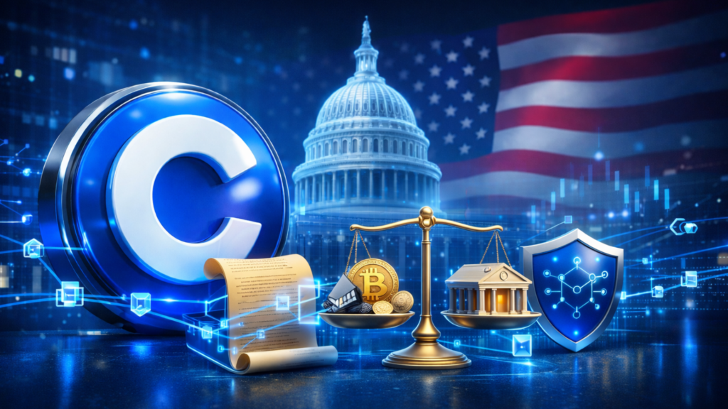 Coinbase to Work With Banks on U.S. Crypto Market Structure Bill