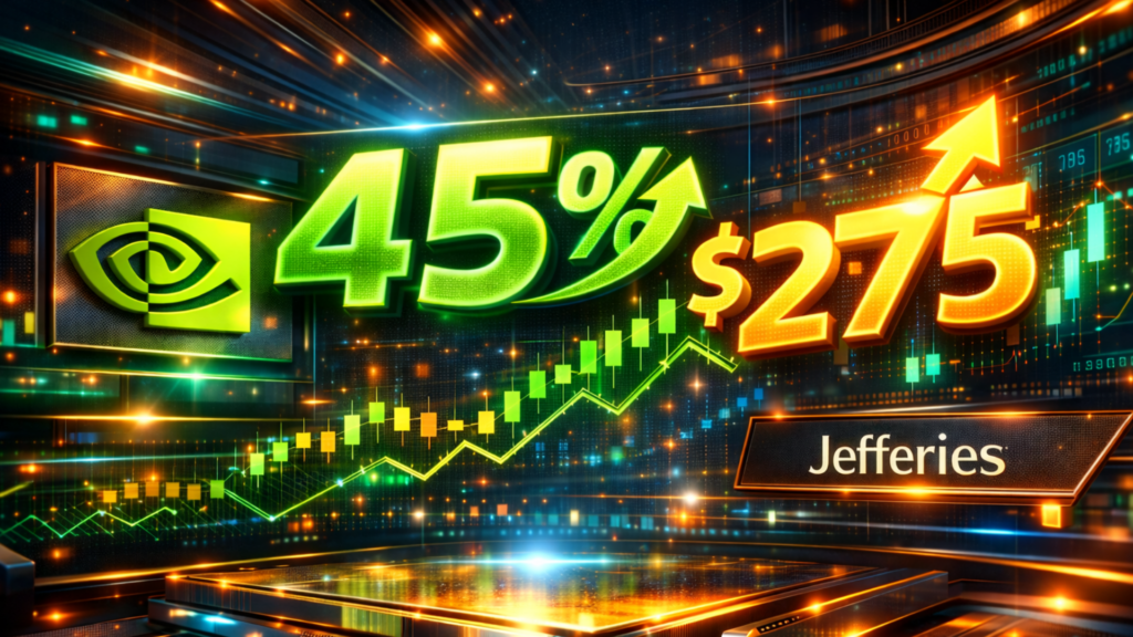 L’action NVIDIA peut-elle bondir de 45 % à 275 $ comme le prévoit Jefferies ?