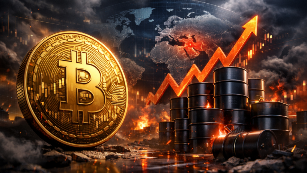 Bitcoin Price at Risk as Crude Oil Jumps as Trump Iran Attack Odds Jump