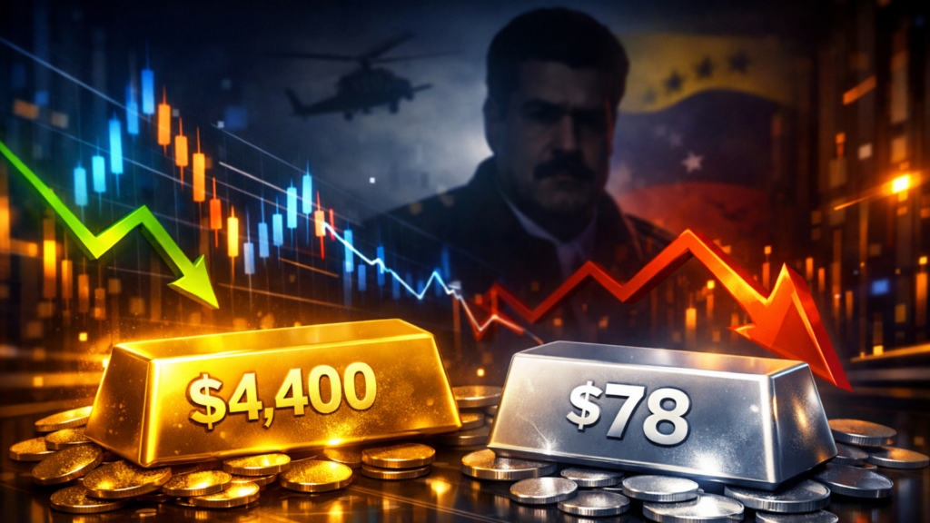 Maduro Capture Fuels Instability: Gold $4,400, Silver $78 Surge