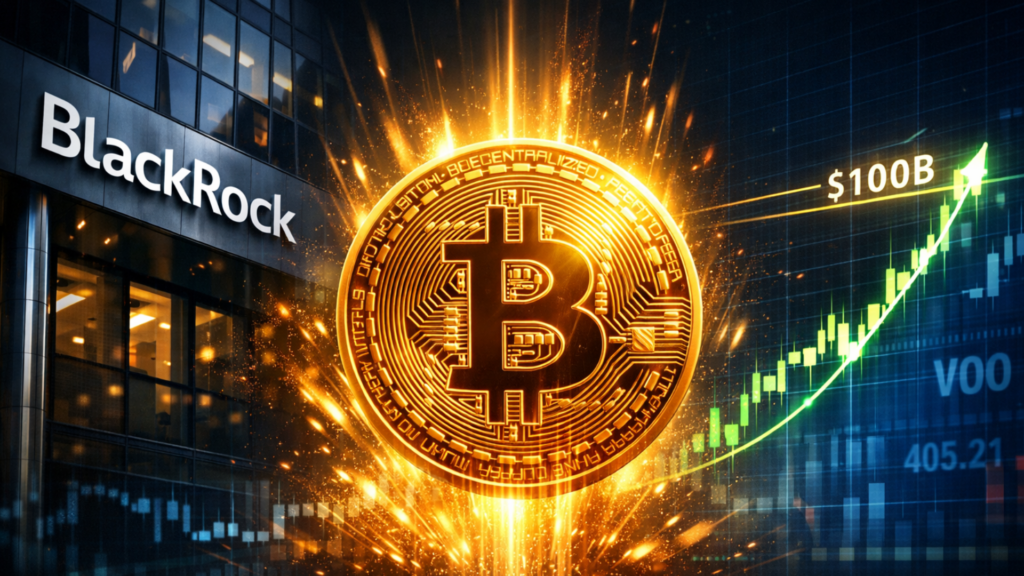 BlackRock Bitcoin ETFs Reaches $100B Mark Faster Than Vanguard’s $VOO