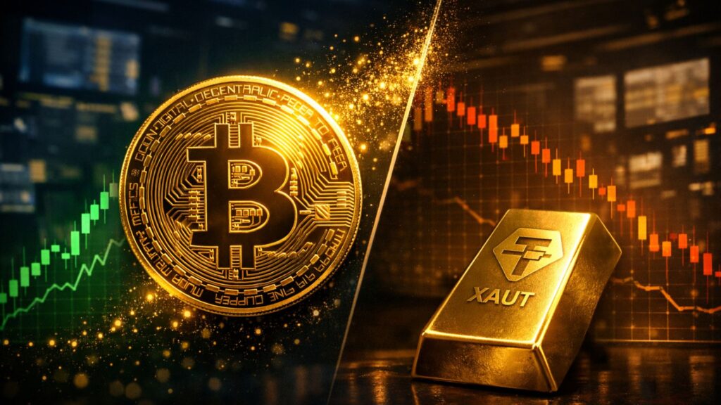 Bitcoin Mirrors Gold Pattern as Institution Sells XAUT: Is Gold-BTC Rotation Next?