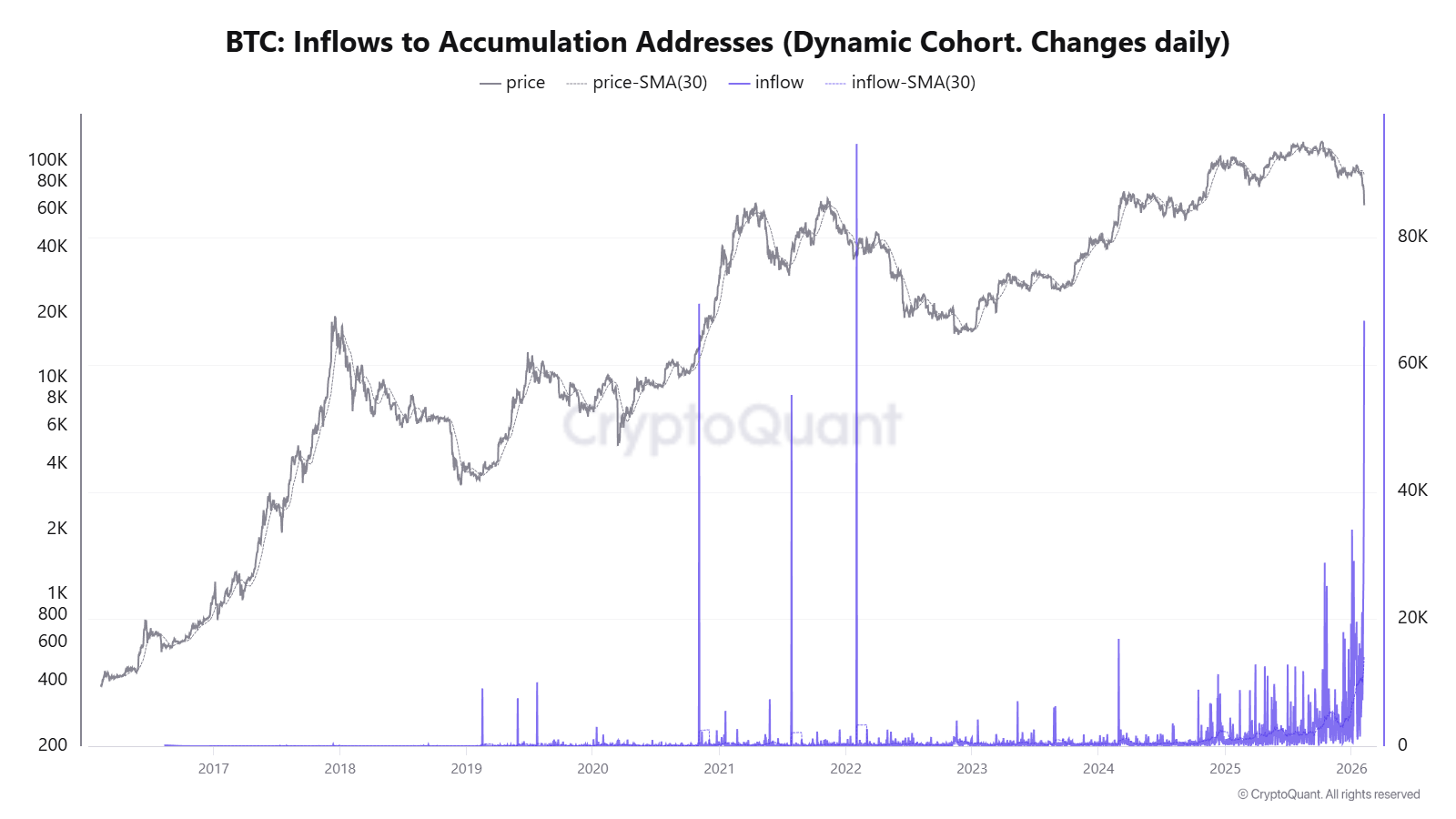 Bitcoin whale accumulation | Source: CryptoQuant