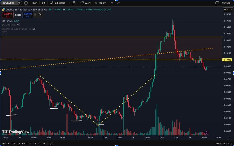 DOGEUSDT | Fuente: KrissPax, X