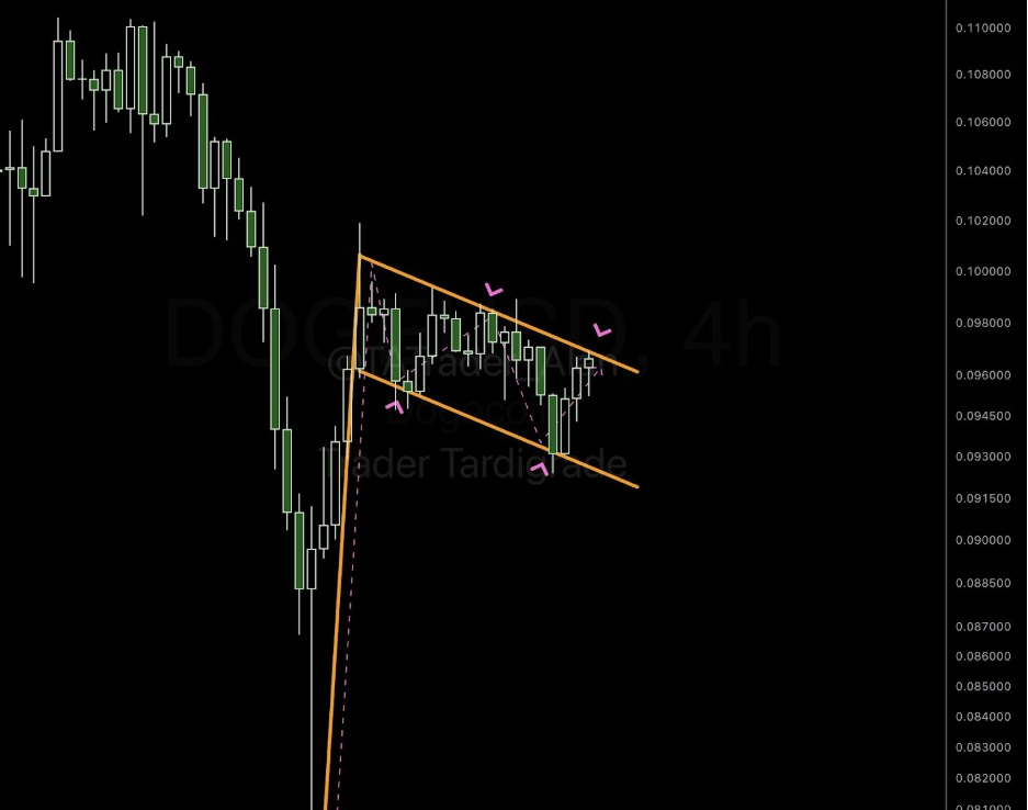 DOGE Bull Flag Chart | Source: Tardigrade, X
