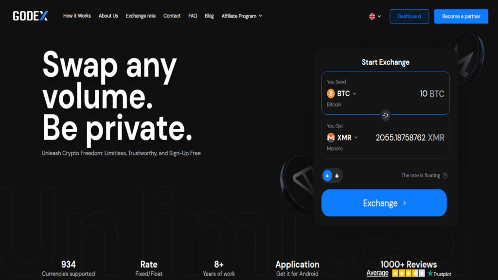 Anonymous Crypto Exchange Speed Test 2026: GODEX vs 10 Competitors
