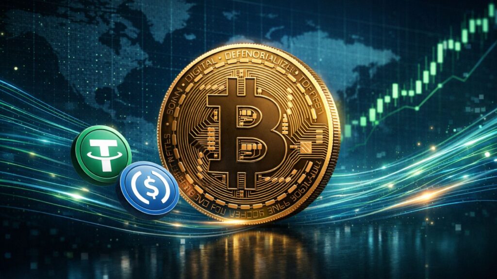 Bitcoin price holds firm as $440B stablecoin flows signal shift