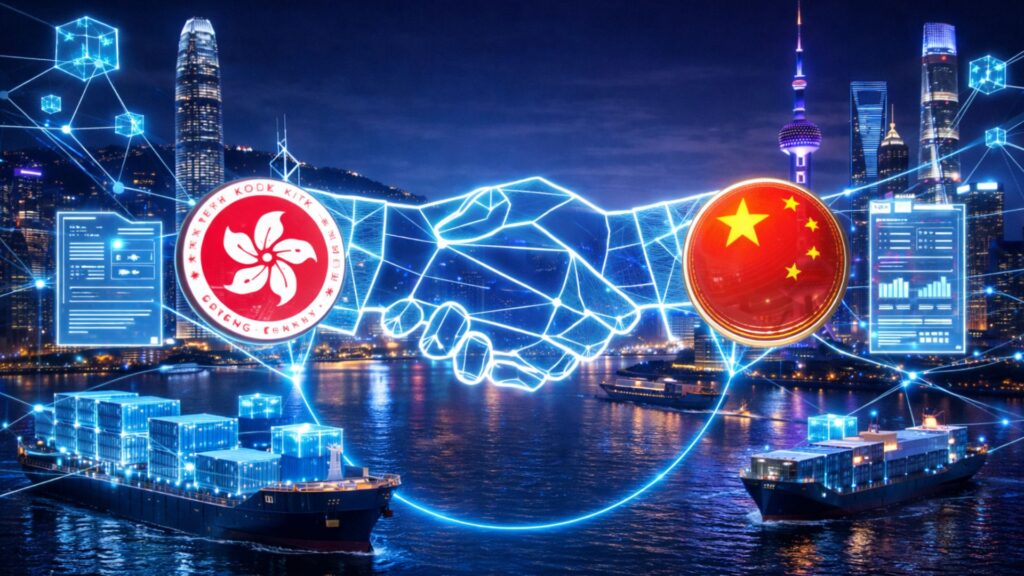 Hong Kong, Shanghai Sign Blockchain MoU to Digitize Trade Finance and Cargo Data