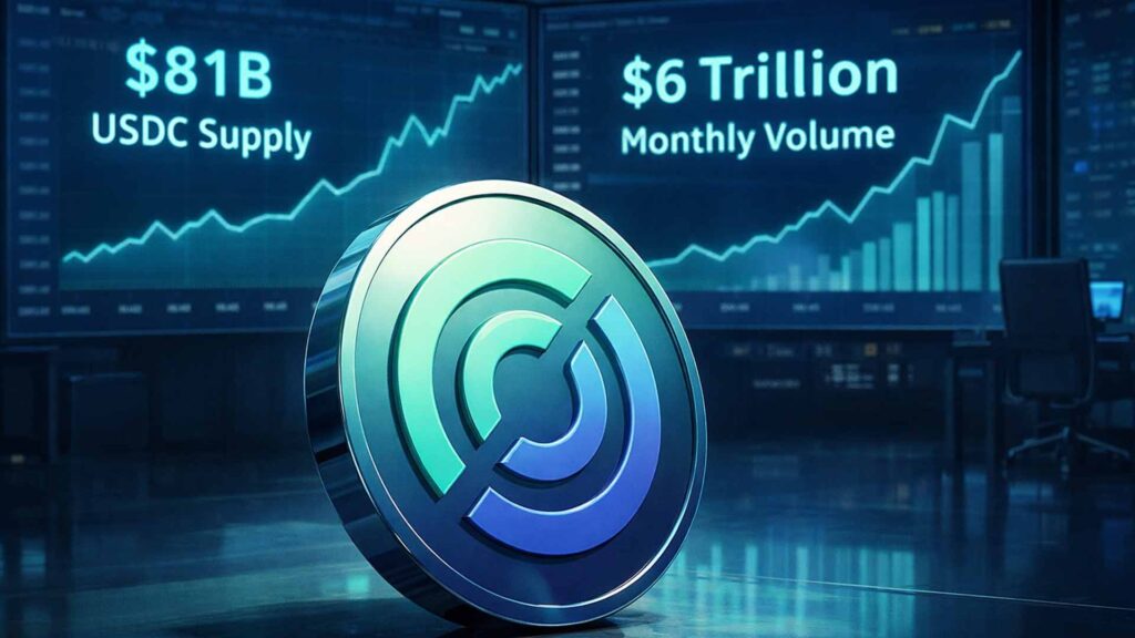 CRCL Stock Analysis as USDC Supply Hits $81B, Monthly Volume Hits $6T