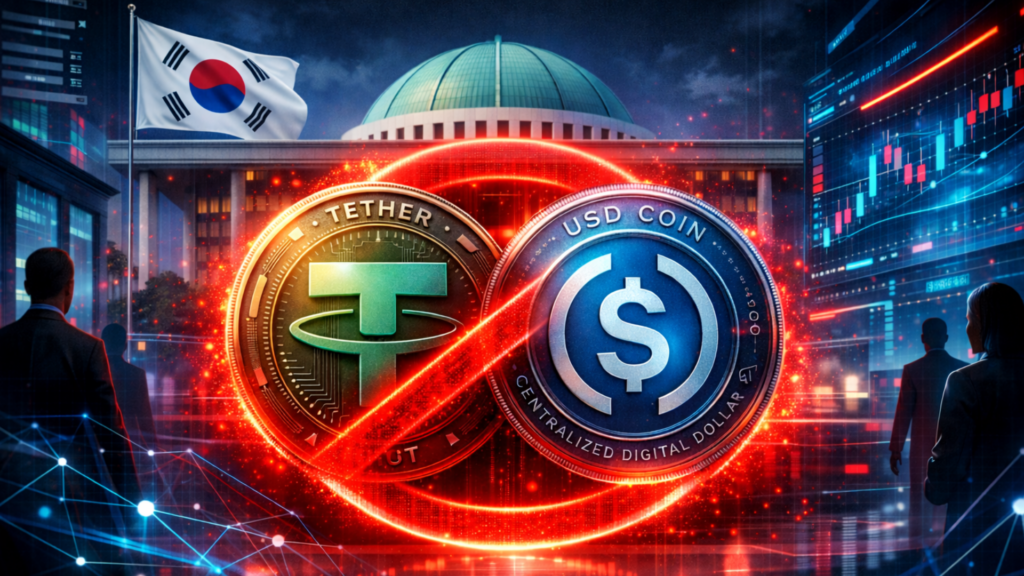 South Korea Plans Corporate Crypto Rules Without USDT and USDC Access