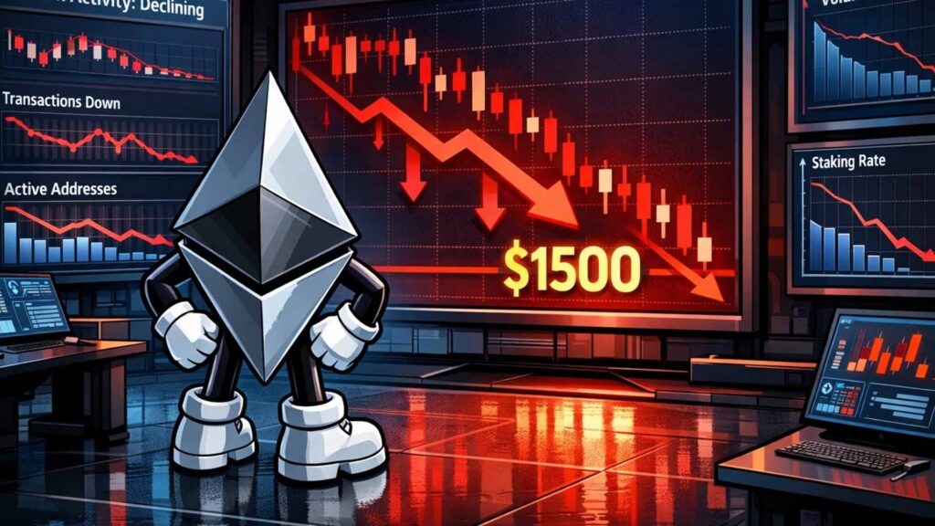 Ethereum-Preis-Prognose: ETH Krypto könnte bis 2026 auf $1.500 fallen