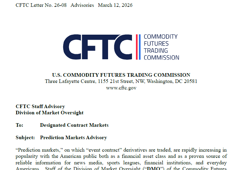 Avis de la CFTC | Source : CFTC