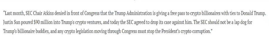 Warren acusa a Trump de parcialidad | Fuente: Banking.senate.gov