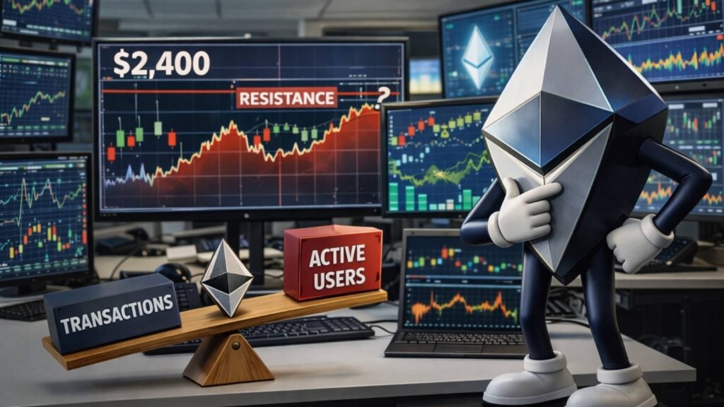 Ethereum Price Stalls Near $2,400 as Record Network Activity Meets Key Resistance
