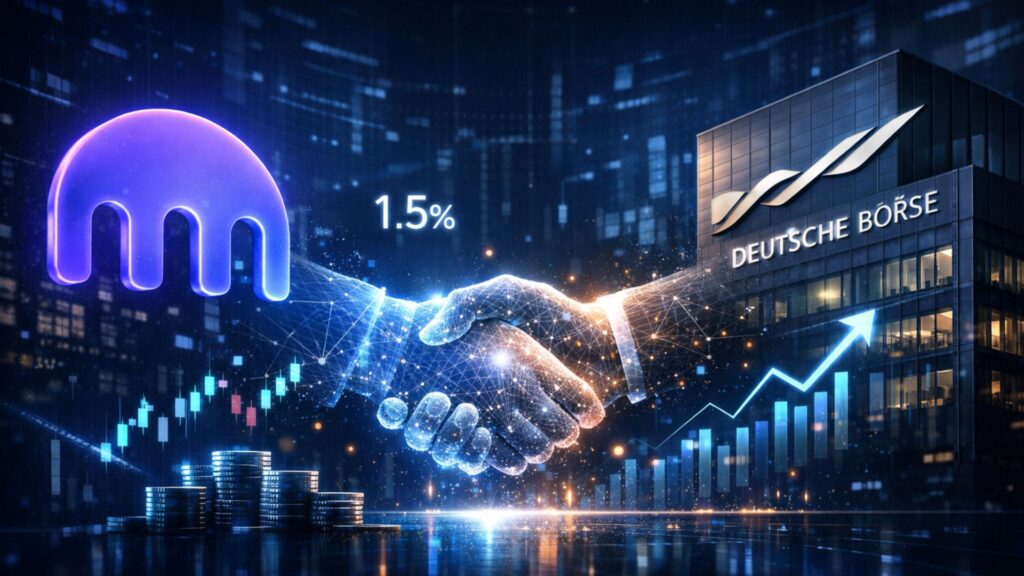 Новости криптовалют: Deutsche Börse приобретает 1,5% акций Kraken в рамках сделки на сумму $200 млн.
