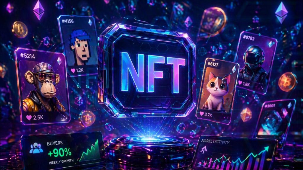 ข่าวคริปโต: ผู้ซื้อ NFT เพิ่มขึ้น 90% ในสัปดาห์นี้ ท่ามกลางการฟื้นตัวของตลาดคริปโต