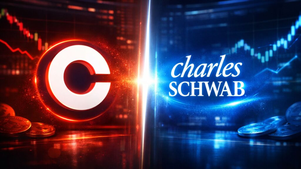Is Coinbase Stock at Risk as Schwab Outlines Plans to Offer Crypto Trading Services
