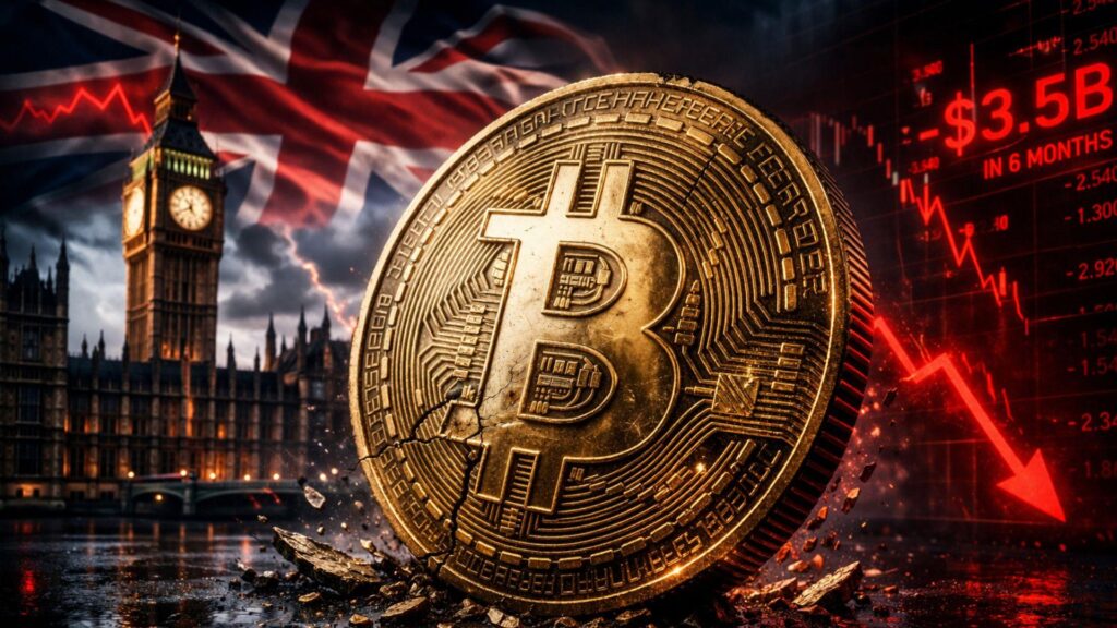 UK Government’s Bitcoin Holdings Value Drops by $3.5B in 6 Months