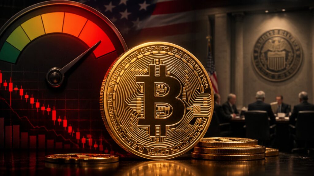 Прогноз цены биткойна на фоне падения индекса страха и жадности перед FOMC
