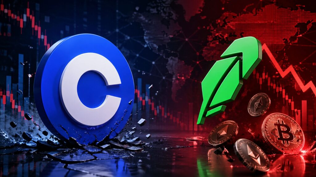 Les actions de Coinbase sont menacées par la chute des revenus de Robinhood dans le secteur des crypto-monnaies