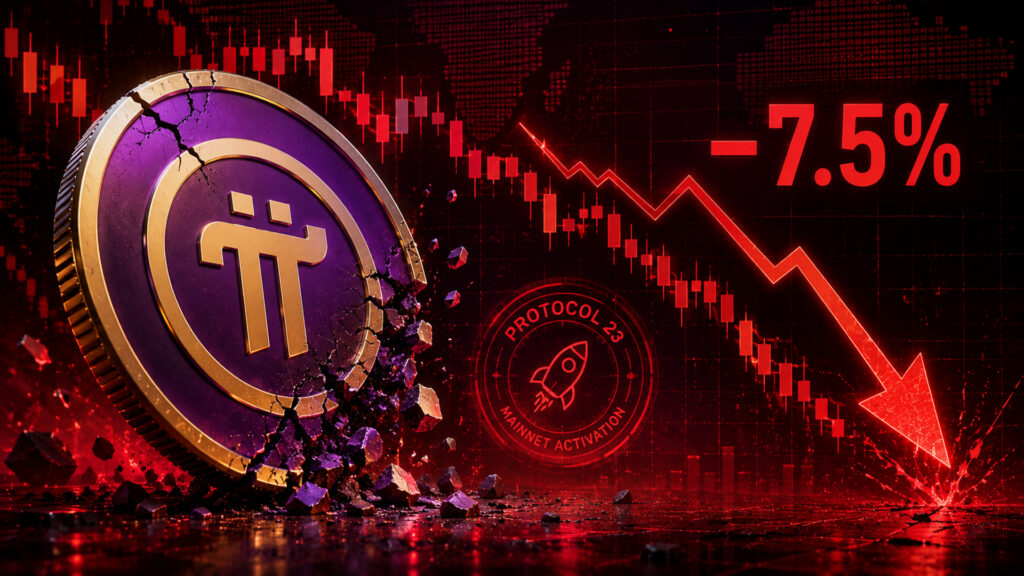 Pi Coin Price Crashes Another 7.5% Before Pi Network Protocol 23 Mainnet Activation