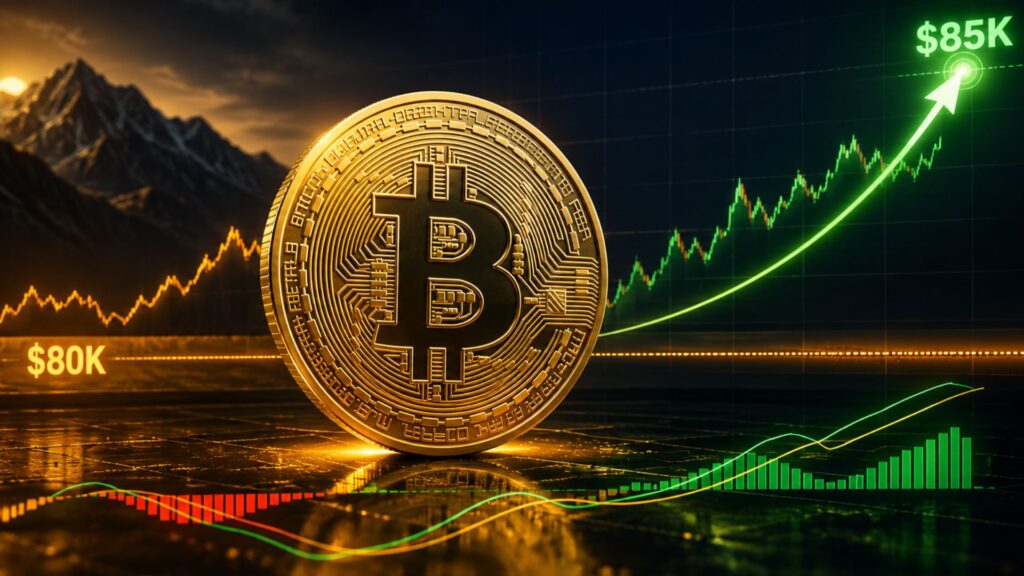 Bitcoin Price Tests $80K as MACD Recovery Supports $85K Target