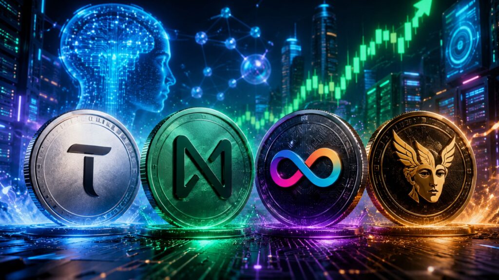 AI Crypto Tokens Surge as TAO, NEAR, ICP, Venice Jumps Double Digits