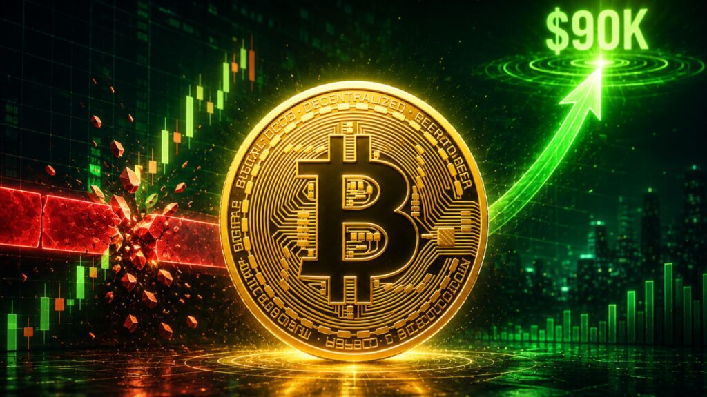 Bitcoin News: BTC Targets $90K After Breaking This Supply Zone