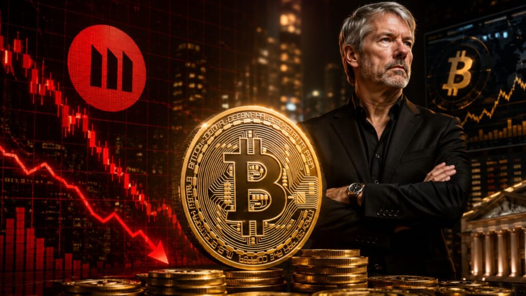 MSTR Stock Slips as Michael Saylor Reveals BTC Gains Can Fund Dividends Forever
