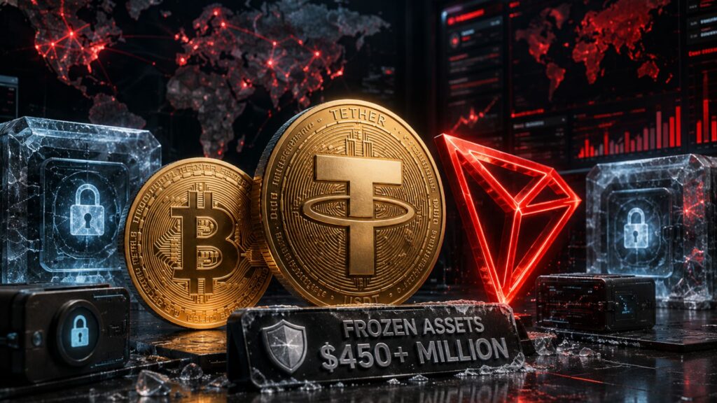 Tether, TRON and TRM Labs Unit Tops $450M in Frozen Crypto Assets