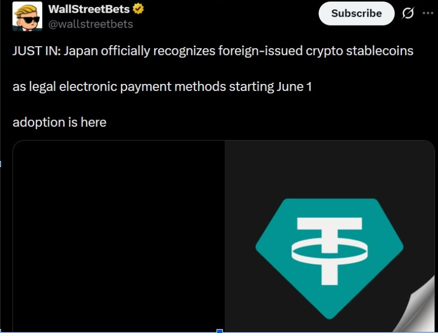 Новости Stablecoin | Источник: X