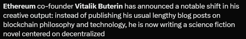 Ethereum News | Source: Vitalik Buterin