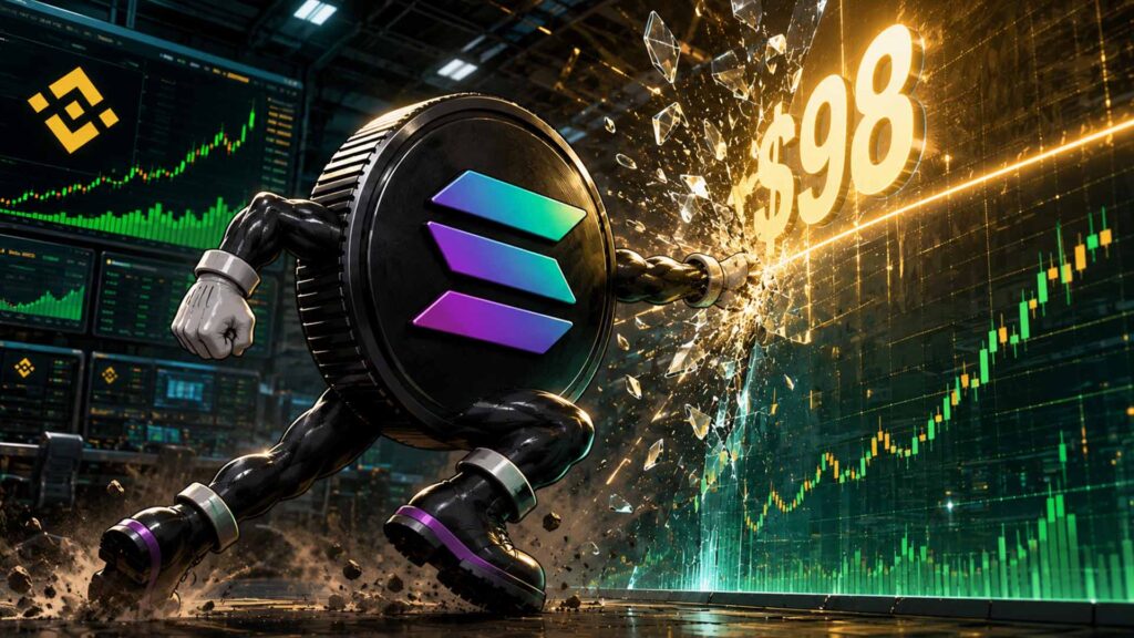 Solana Price Prediction: SOL Tests $98 Breakout as Binance Longs Rise