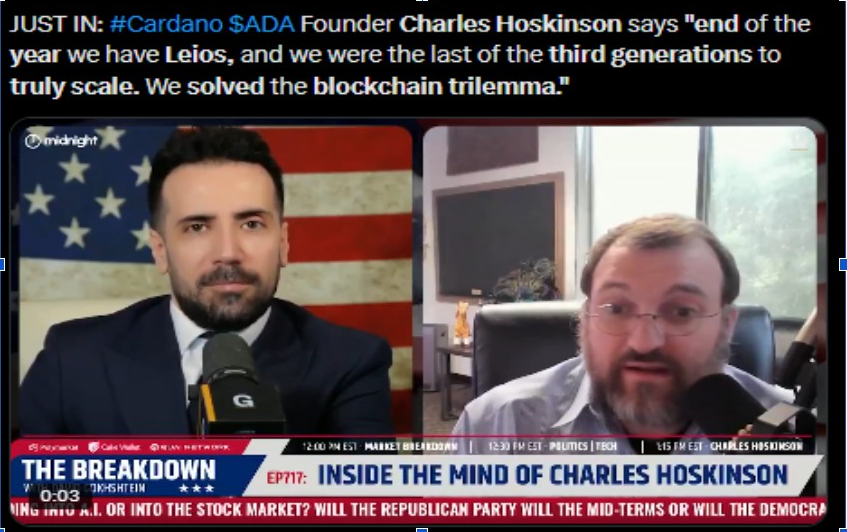 Leios Upgrade | Source : The Angry Crypto Show, X