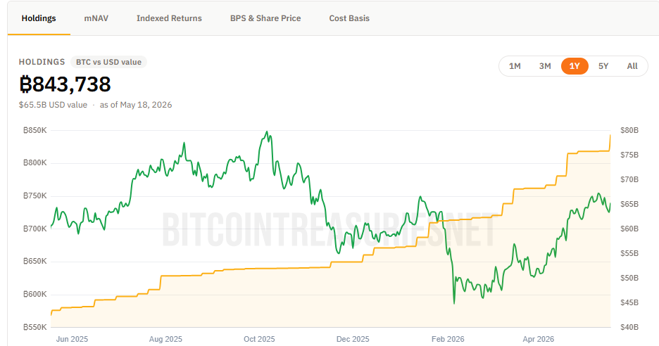 Bitcoin Holdings | Source: BITCOINTREASURIES.NET