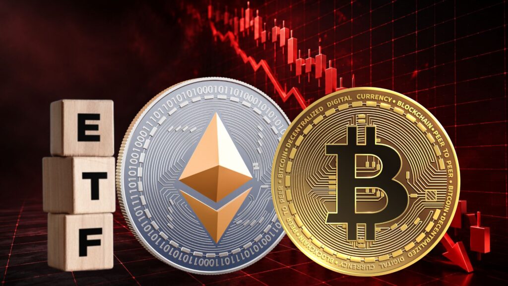 Crypto ETFs Lose $609M as Bitcoin and Ethereum Outflows Deepen