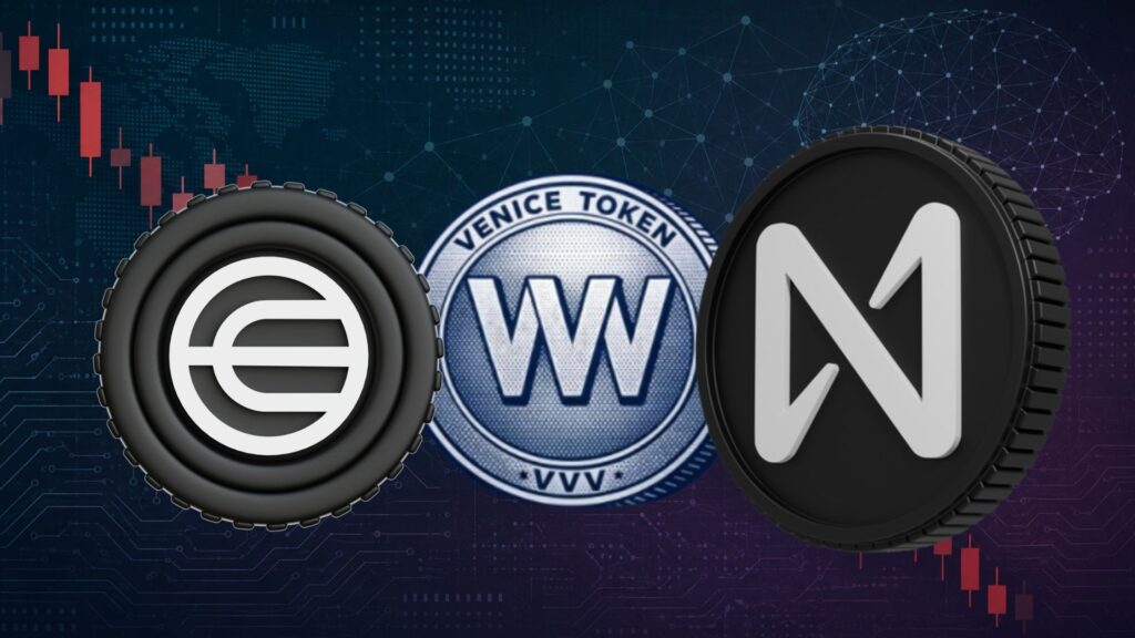 Почему криптовалюты на основе искусственного интеллекта, такие как Worldcoin, Near и Venice, теряют в цене?
