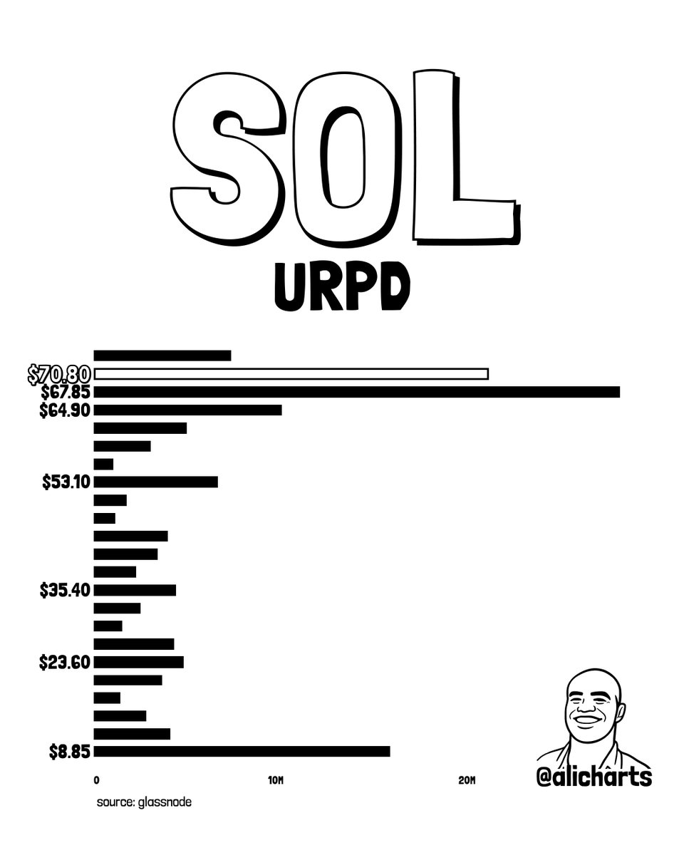 Graphique SOL URPD | Source : données Glassnode