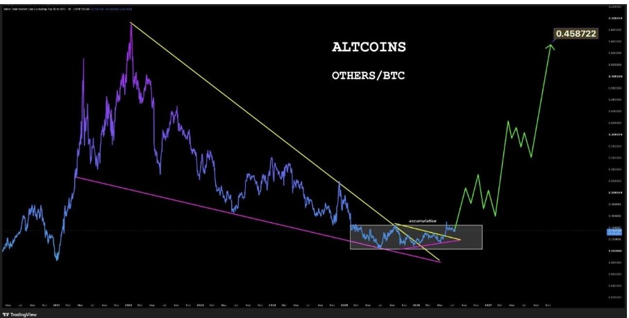 Gráfico de OTHERS/BTC | Fuente: X