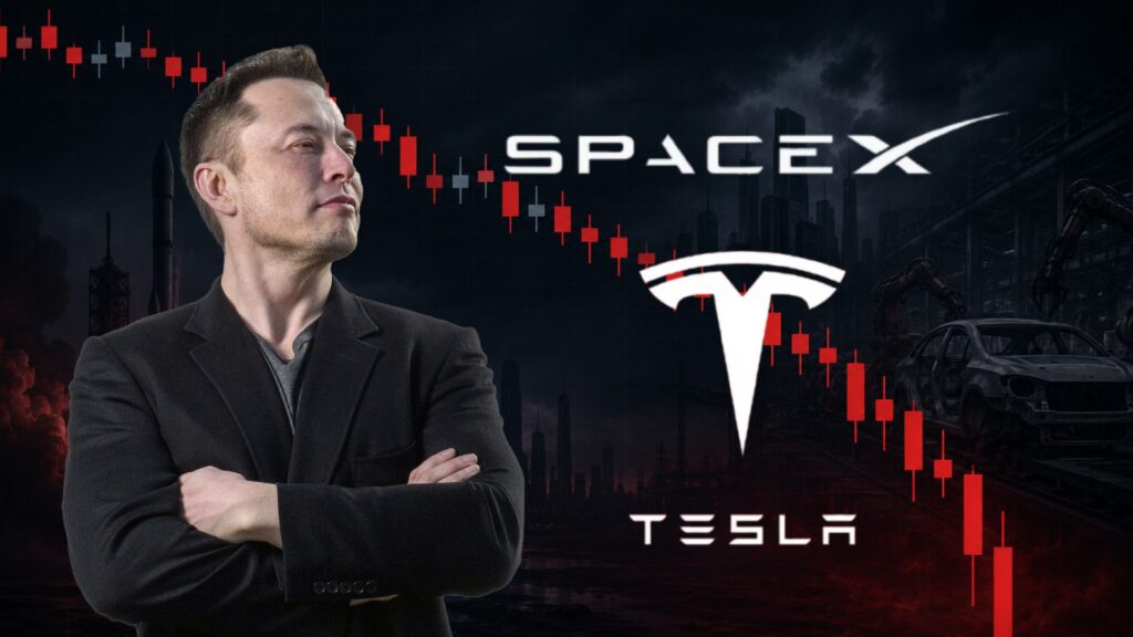 Илон Маск потерял 600 миллиардов долларов на фоне обвала акций SpaceX и Tesla
