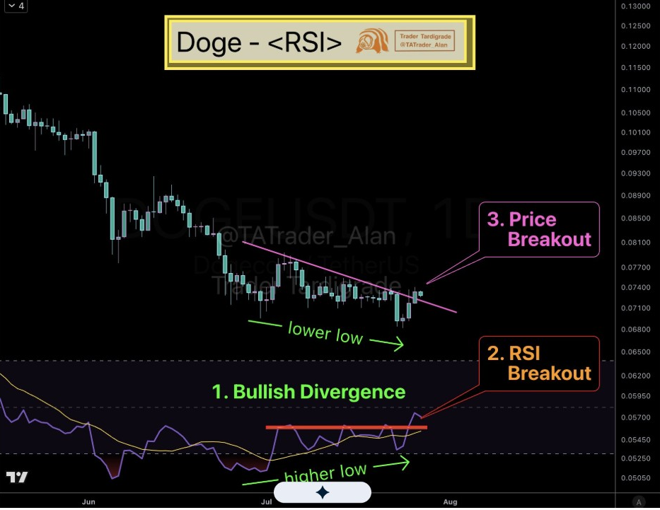 DOGEUSDT Daily Chart | Source: Tardigrade, X