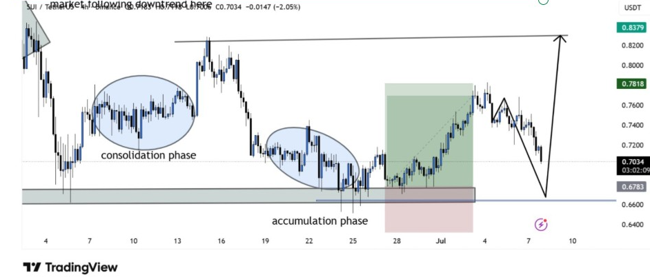 SUIUSDT 4-H Chart | Source: BitGuru, X